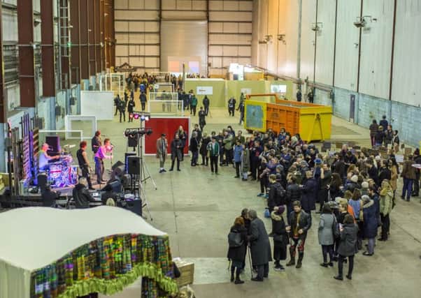 The former home of defunct wave power firm Pelamis is hosting its first temporary art exhibition. Picture: Chris Scott