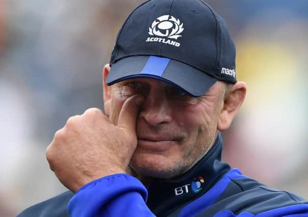 Scotland coach Vern Cotter reacts after the RBS Six Nations match between Scotland and Italy at Murrayfield . Picture: Stu Forster/Getty Images)