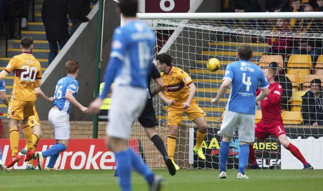 Liam Craig nets in St Johnstone's win at Motherwell. Picture: SNS/Craig Foy