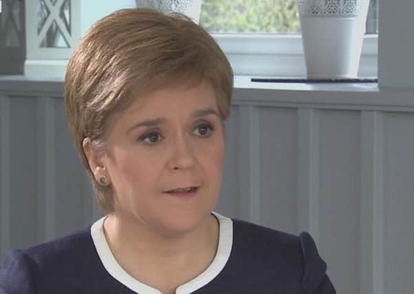 First Minister Nicola Sturgeon. Picture: Sky