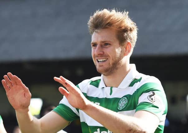 Stuart Armstrong led "the huddle" for Saturday's win over St Johnstone. Picture: SNS