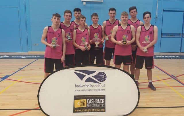 The triumphant Stirling High School team.