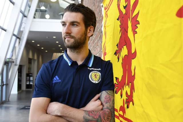 Scotland's Charlie Mulgrew at the Oriam, Edinburgh.