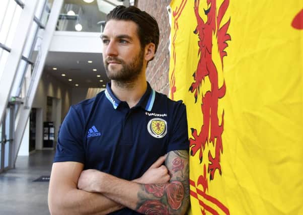 Scotland's Charlie Mulgrew at the Oriam, Edinburgh.