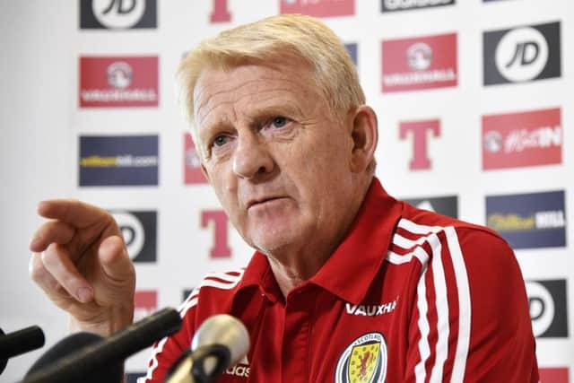 Scotland manager Gordon Strachan admits his options for Sunday's must-win Slovenia clash are hampered by a lack of games for his strikers. Picture: Rob Casey/SNS