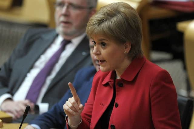 Nicola Sturgeon during a debate at the Scottish Parliament. Picture: Andy Buchanan/PA Wire