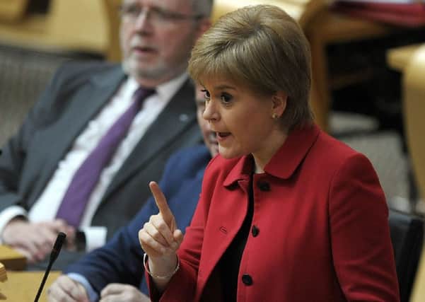 Nicola Sturgeon during a debate at the Scottish Parliament. Picture: Andy Buchanan/PA Wire