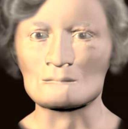 Reconstruction of face of woman found washed up on a beach at Wigtownshire in 2006. She has never been identified. PIC: Contributed.