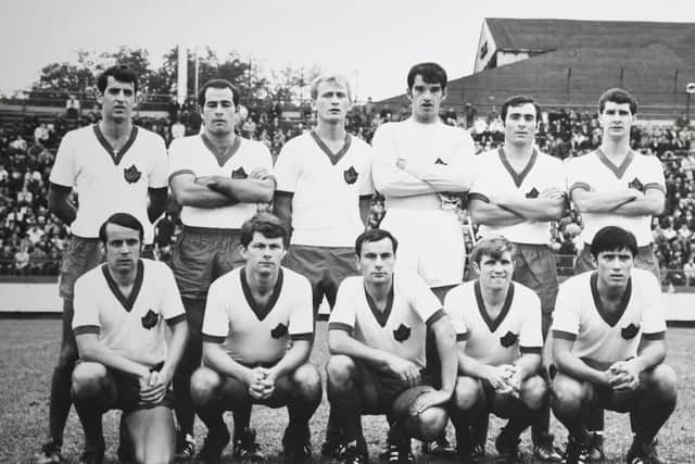 Ralph McPate, pictured front row left with the Canada team.