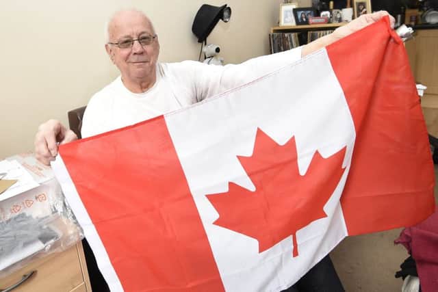 Scots-born Ralph McPate, who played for the Canadian national team, at his home in Edinburgh. Picture: Greg Macvean