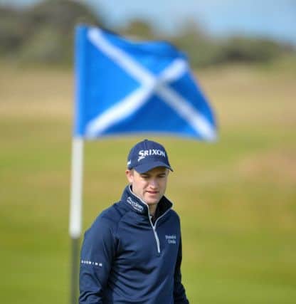 Russell Knox has asked for a Saltire to go beside his name on the main scoreboard in Austin. Picture: Jane Barlow