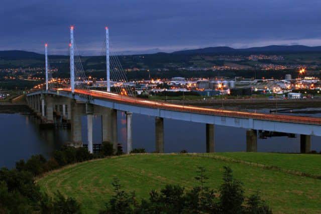 The Kessock Bridge carrying the A9 across the Moray Firth. Picture: Tim Riches [http://www.flickr.com/photos/tgr/] (CC)