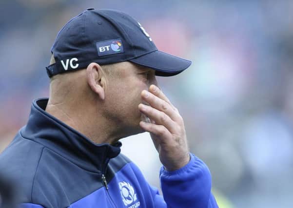 Vern Cotter sheds a tear as he bows out as head coach of the Scottish team. Picture: Neil Hanna