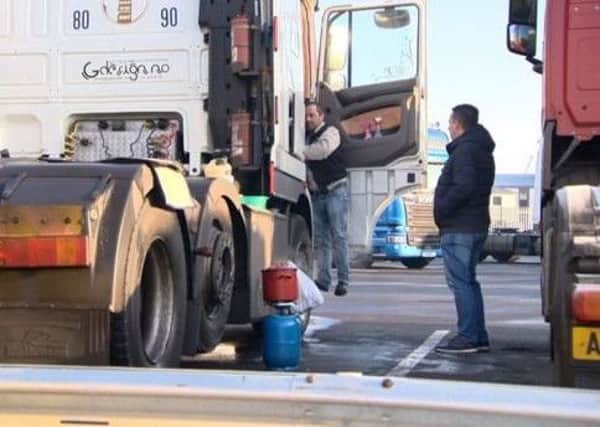 Lorry drivers working conditions have caused concern