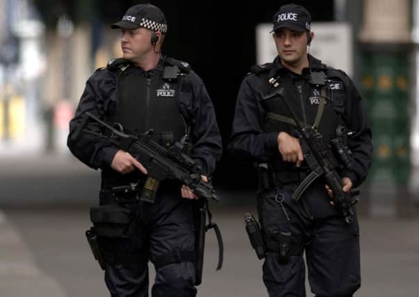 Armed officers are being deployed to 'key sites' in Edinburgh.