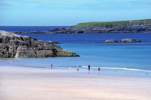 The beach at Durness where Lennon spent many a long summer day.  PIC: PA.