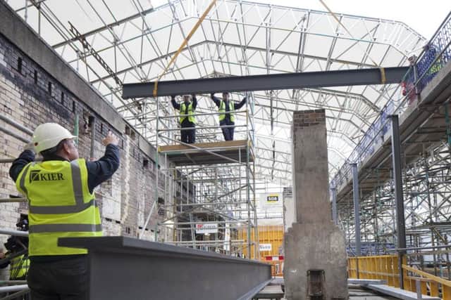 Kier said work was progressing well on the restoration of Glasgow School of Art's fire-damaged Mackintosh building. Picture: McAteer Photograph