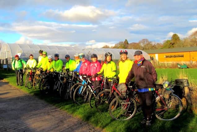 Cycling campaigners in the Highlands. Picture: Contributed