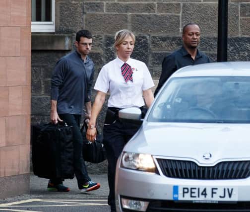 United Airline pilot leaves court in Paisley.  Picture: SWNS/Robert Perry