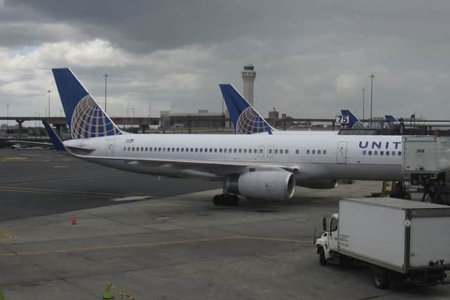 United Airlines aircraft on the apron at Newark airport. Picture: Contributed