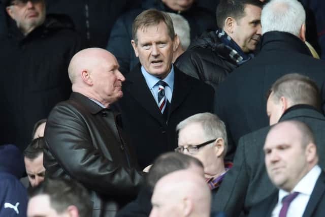 Rangers chairman Dave King takes his seat in the stands ahead of kick off on a rare visit to Ibrox in January last year. Picture: SNS