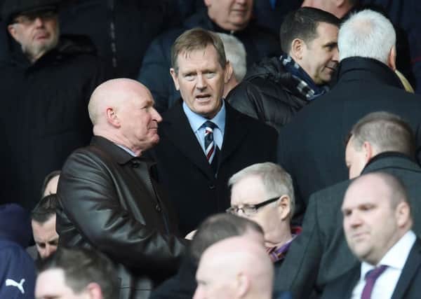 Rangers chairman Dave King takes his seat in the stands ahead of kick off on a rare visit to Ibrox in January last year. Picture: SNS