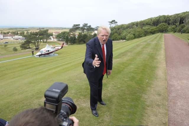 Donald Trump on a golf course. Picture: John Devlin