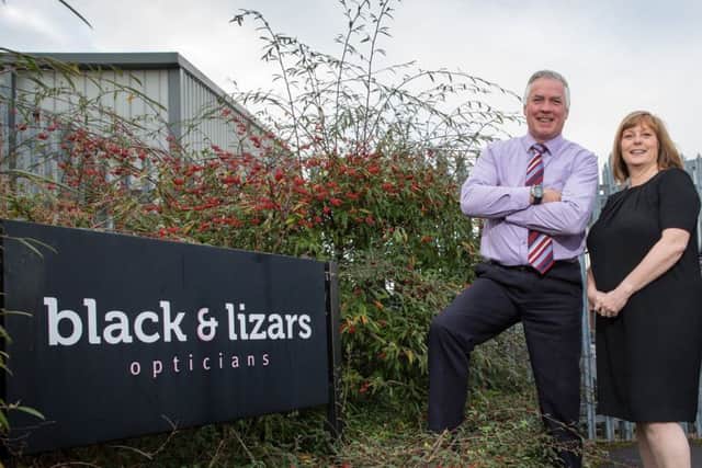 Principal audiologist Stephen Gibbs with Black & Lizars managing director Michelle Le Prevost. Picture: Robert Perry