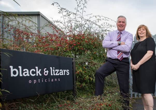 Principal audiologist Stephen Gibbs with Black & Lizars managing director Michelle Le Prevost. Picture: Robert Perry