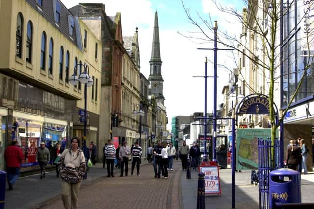 Dunfermline High Street. The Fife town has been the centre of a housing boom since the turn of the century. Picture: Norman Wilson/TSPL