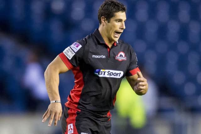 Phil Burleigh scored Edinburgh's only try against Scarlets. Picture: SNS