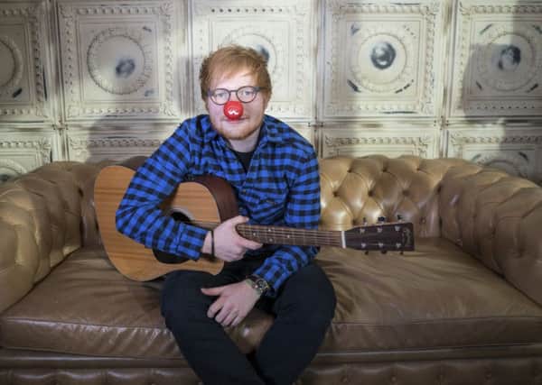 Ed Sheeran appearing obn Comic Relief - Photographer: Jamie Carter
