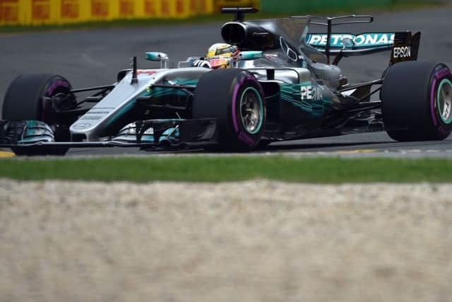 Mercedes Lewis Hamilton posted the fastest lap ever recorded at the Australian circuit.  Picture: AFP/Getty Images