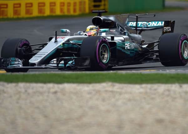 Mercedes Lewis Hamilton posted the fastest lap ever recorded at the Australian circuit.  Picture: AFP/Getty Images
