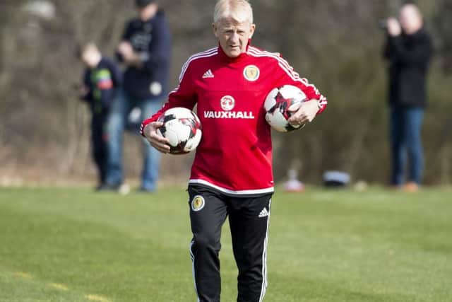 Scotland manager Gordon Strachan during training at Mar Hall