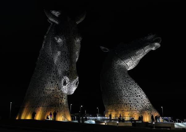 The Kelpies and Edinburgh Castle are just two of the Scottish landmarks which will be switched off during Earth Hour 2017. Picture: TSPL