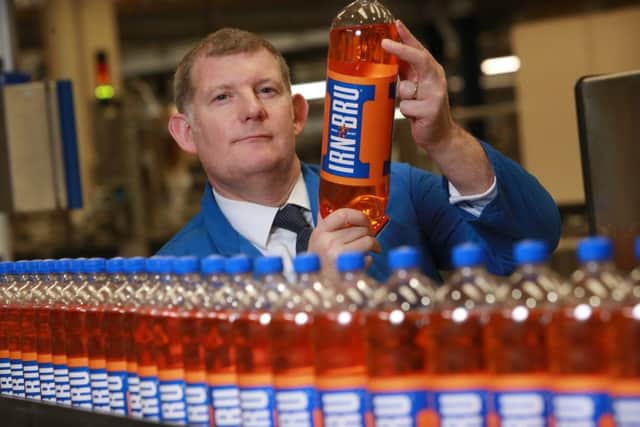 AG Barr chief Roger White said the soft drinks giant remained upbeat despite the 'uncertain' environment. Picture: Stewart Attwood