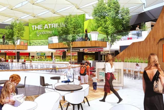 An artist's impression of St Enoch's revamped food court. Picture: Contributed