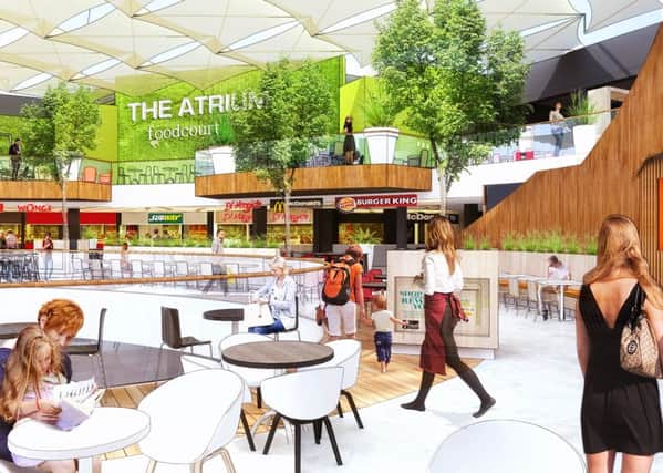 An artist's impression of St Enoch's revamped food court. Picture: Contributed