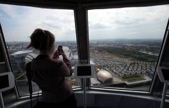 The view from the Glasgow Science Centre tower. Picture: SWNS