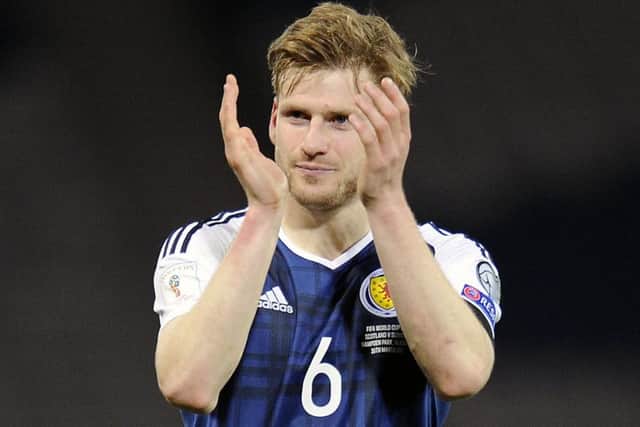 Stuart Armstrong was widely praised for his performance against Slovenia on Sunday. Picture: Michael Gillen