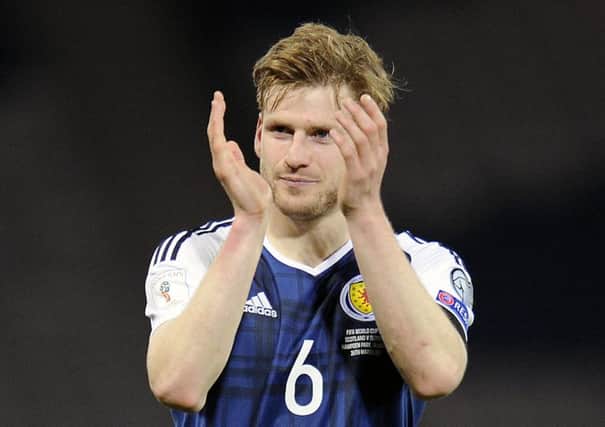 Stuart Armstrong was widely praised for his performance against Slovenia on Sunday. Picture: Michael Gillen