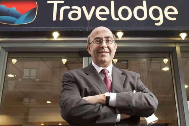 Brian Wallace says the fact that people are much more value-conscious than they used to be is boosting business at Travelodge. Picture: Ed Lane Fox