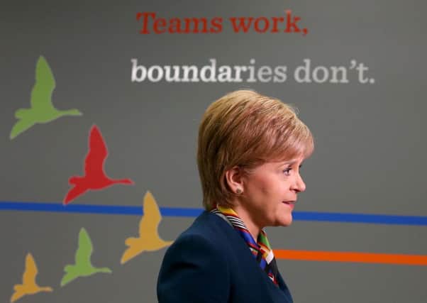 First Minister Nicola Sturgeon announced the jobs boost by Indian multinational Genpact in Glasgow. Picture: Andrew Milligan/PA Wire