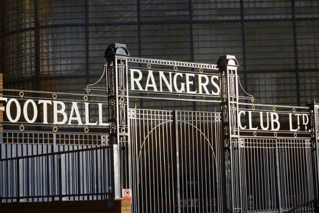 The gates at Ibrox Stadium. Picture: John Devlin