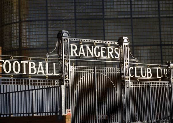 The gates at Ibrox Stadium. Picture: John Devlin