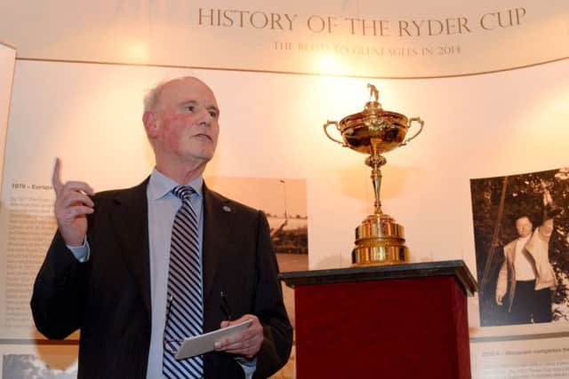 Sandy Jones, pictured at the Ryder Cup Exhibition Launch 2014 in Stirling, is set to step down from his role as PGA chief executive. Picture: Getty Images