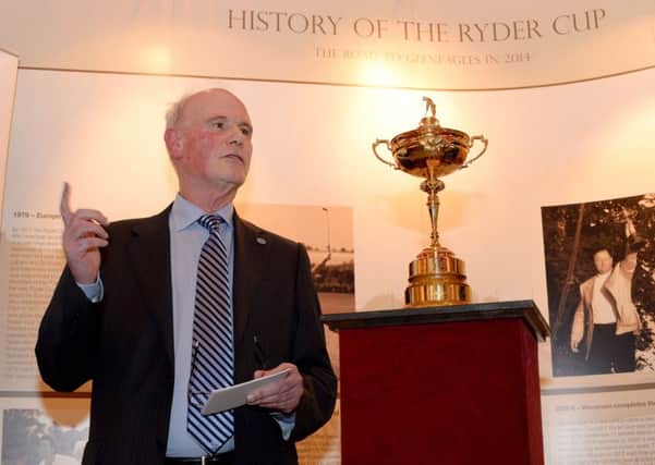 Sandy Jones, pictured at the Ryder Cup Exhibition Launch 2014 in Stirling, is set to step down from his role as PGA chief executive. Picture: Getty Images