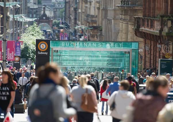Buchanan Street in Glasgow is named after Andrew Buchanan, a merchant who owned two slave plantations. Picture: John Devlin