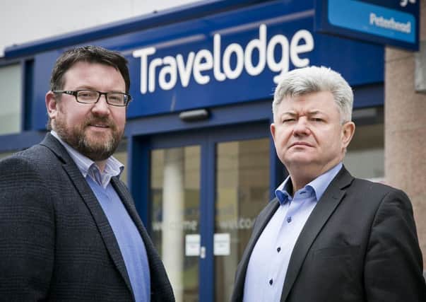 From left: Robin and Robert Keane, directors at Ardent Group, the developer behind Travelodge's Peterhead hotel. Picture: Contributed
